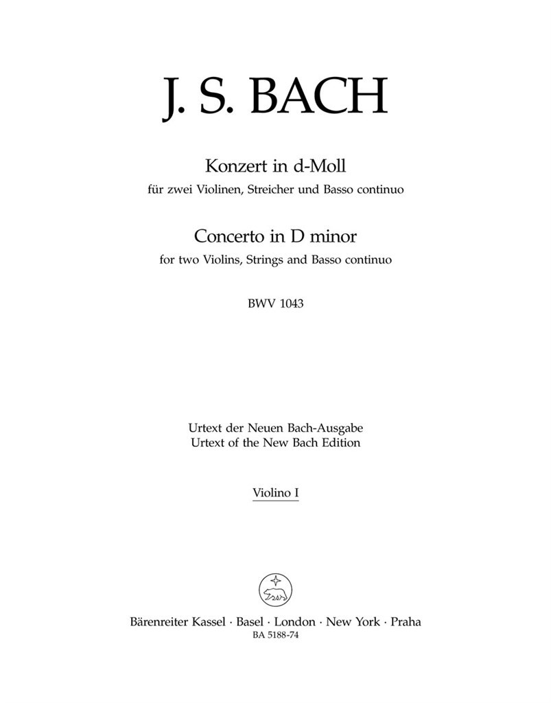 Double Concerto D-Minor BWV 1043